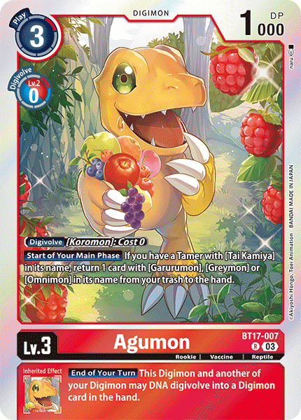 BT17-007R Agumon