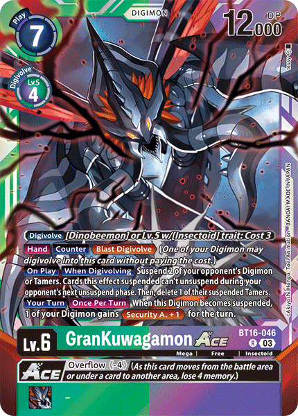 BT16-046R GranKuwagamon ACE