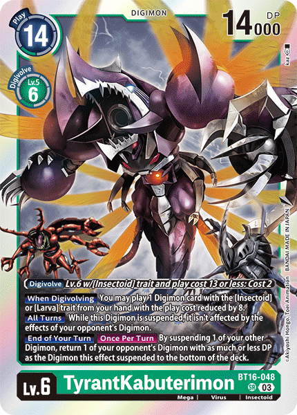 BT16-048SR TyrantKabuterimon