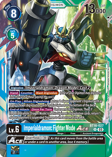 BT16-027R Imperialdramon: Fighter Mode ACE