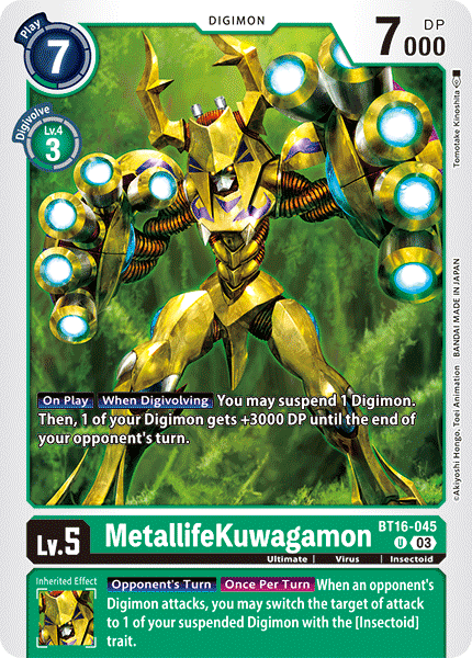 BT16-045UC MetallifeKuwagamon