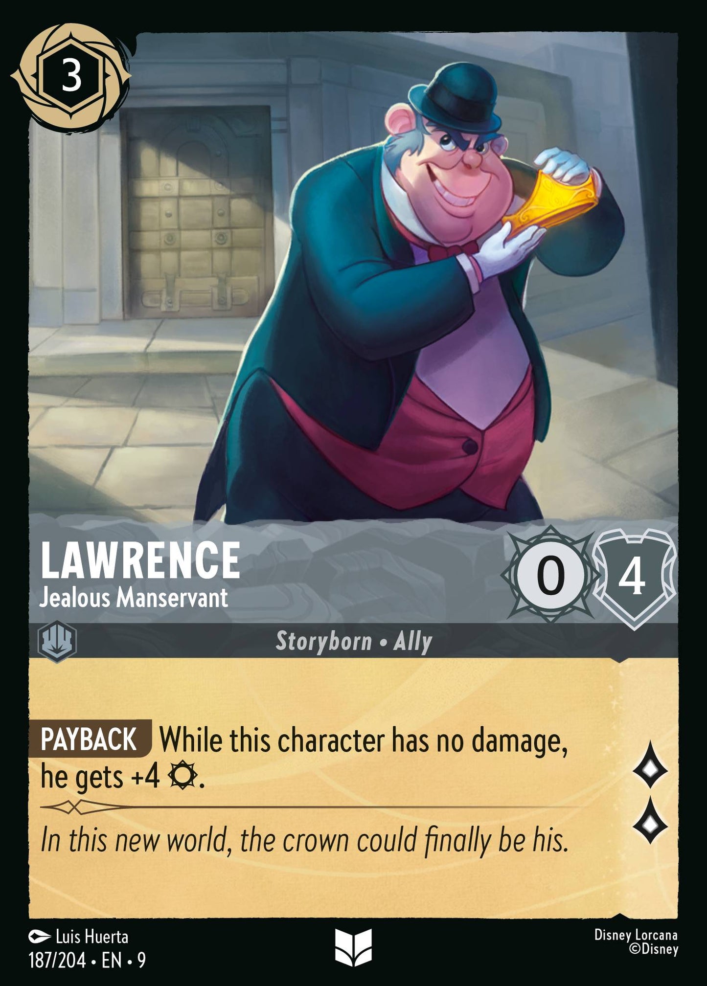 187/204 - Lawrence - Jealous Manservant - Fabled