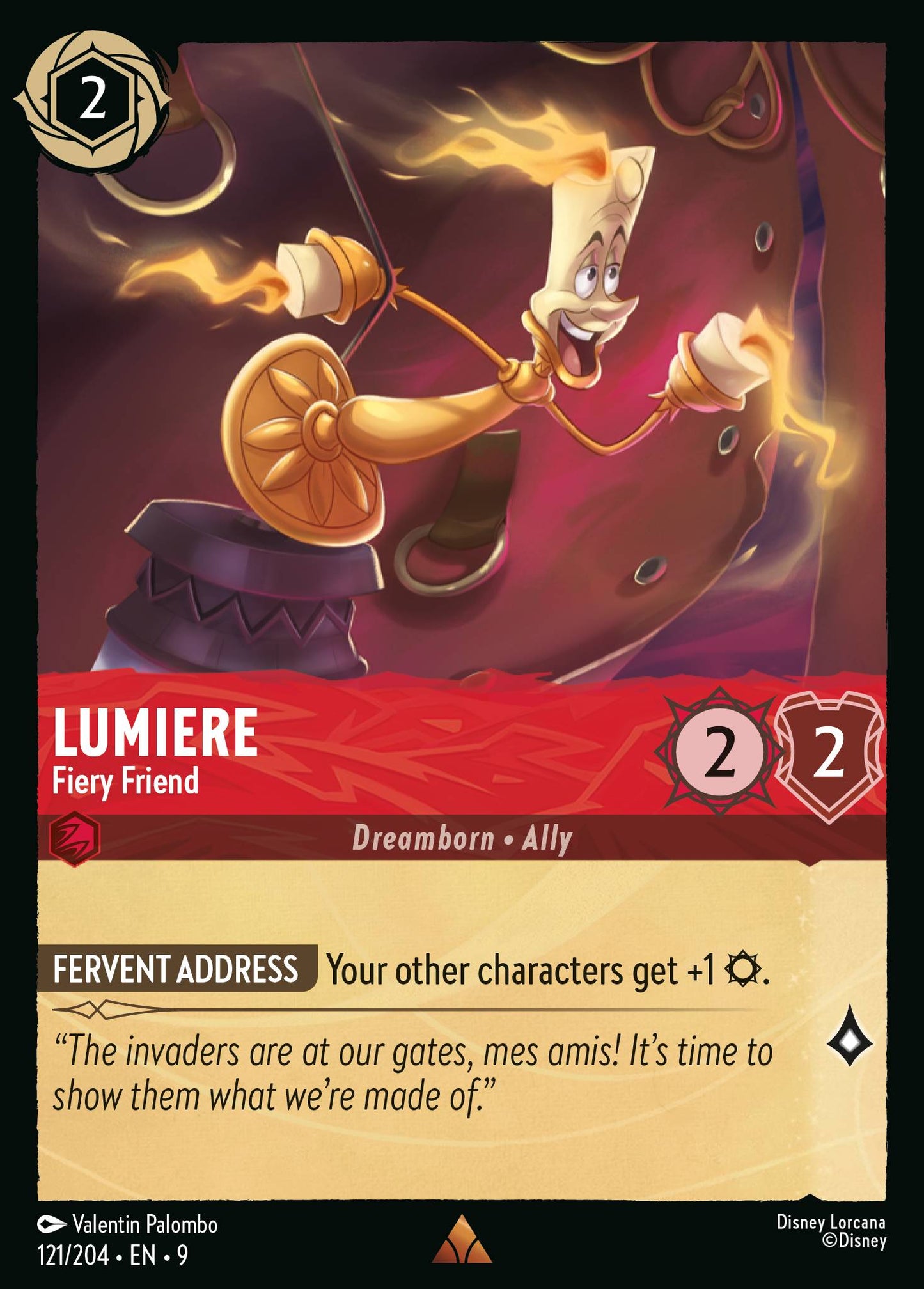 121/204 - Lumiere - Fiery Friend - Fabled
