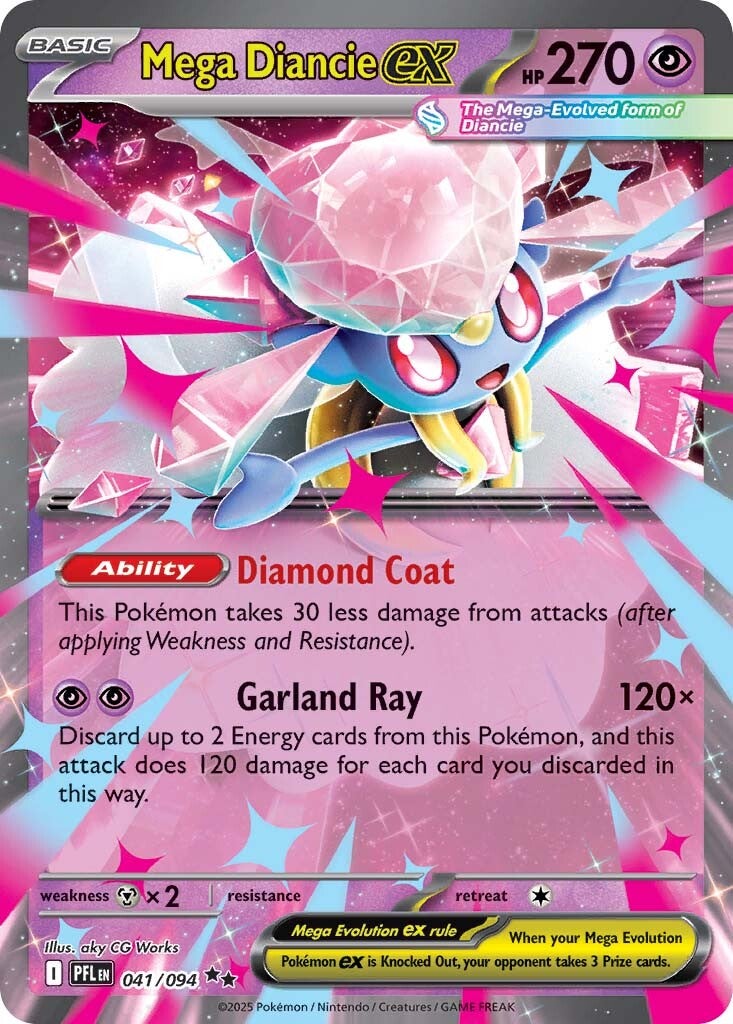 041/094 - Mega Diancie ex - Phantasmal Flames