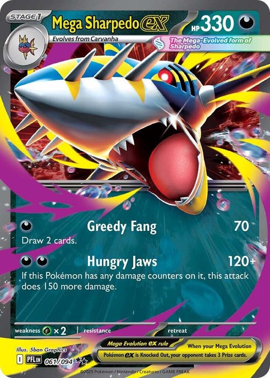 061/094 - Mega Sharpedo ex - Phantasmal Flames