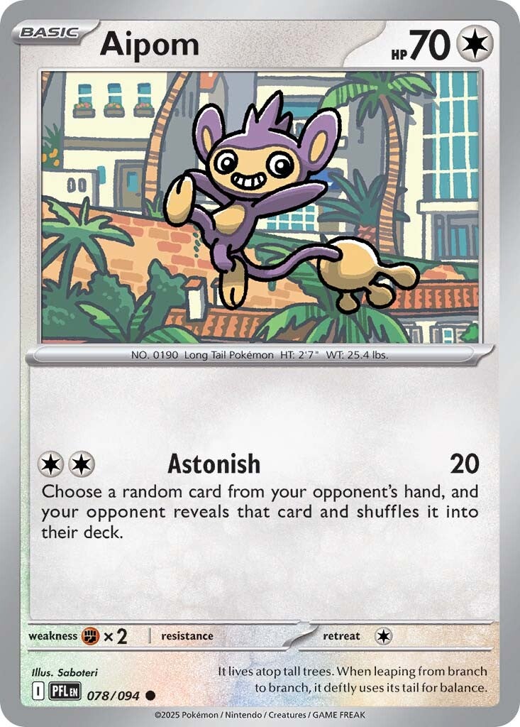 078/094 - Aipom - Phantasmal Flames