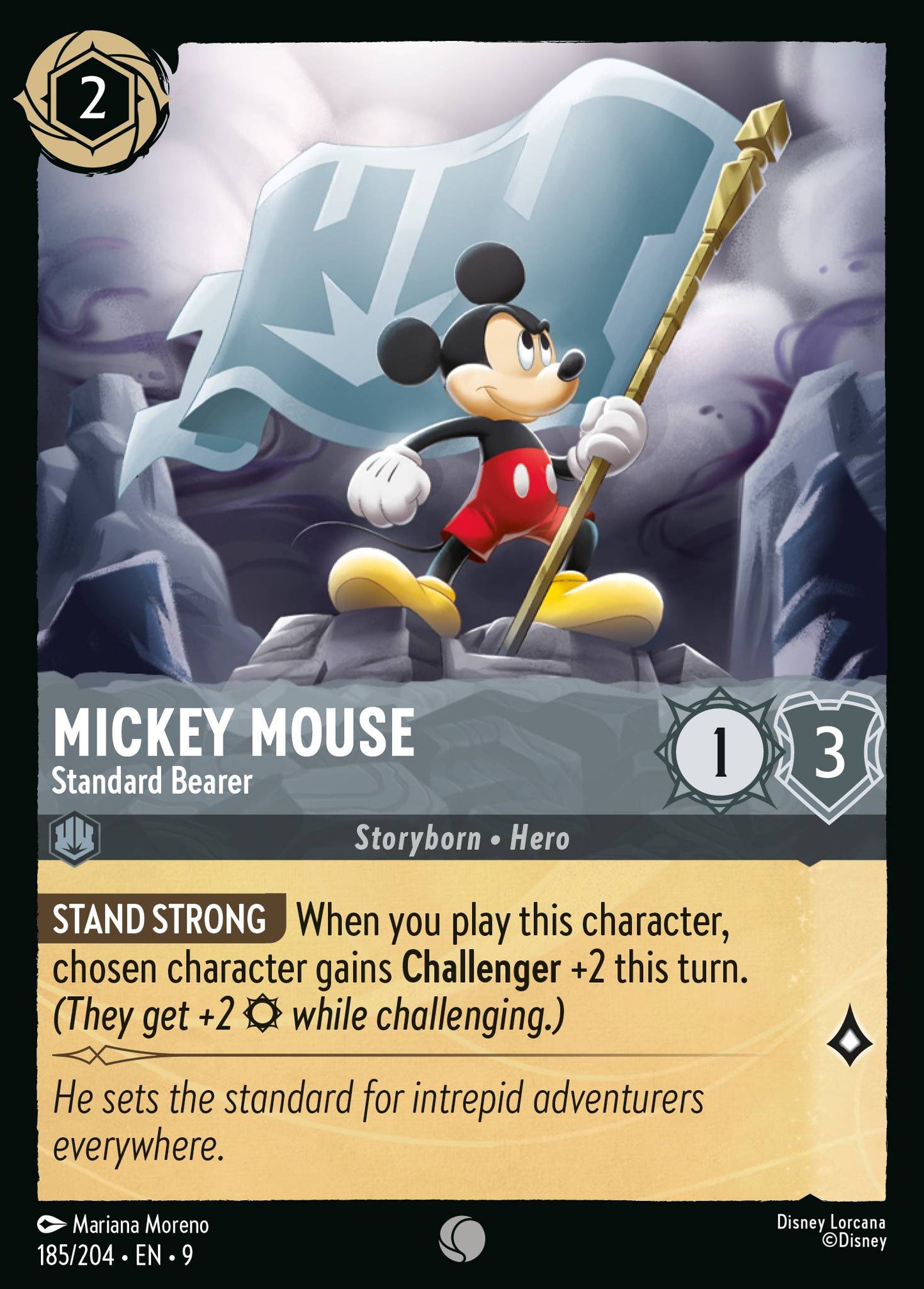 185/204 - Mickey Mouse - Standard Bearer - Fabled