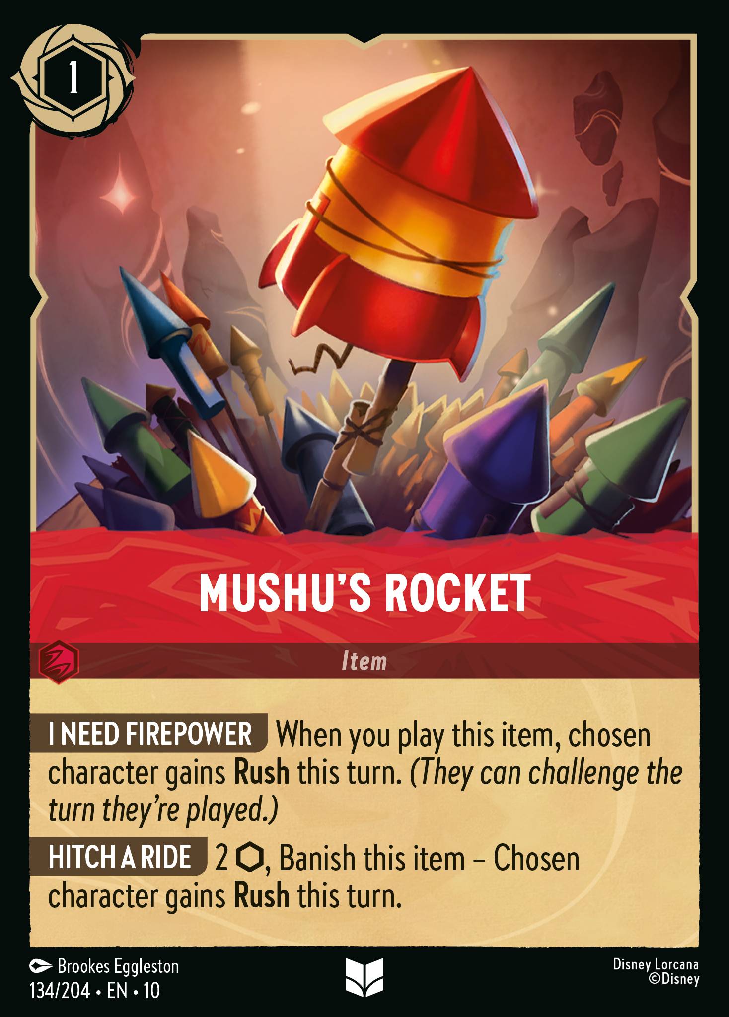 Disney Lorcana TCG Single 134/204 - Mushu’s Rocket - Whisper in the ...