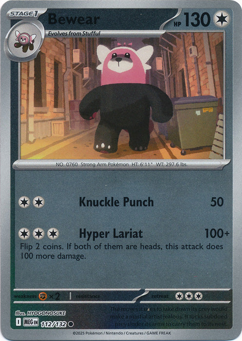 112/132 - Bewear RH - Mega Evolution
