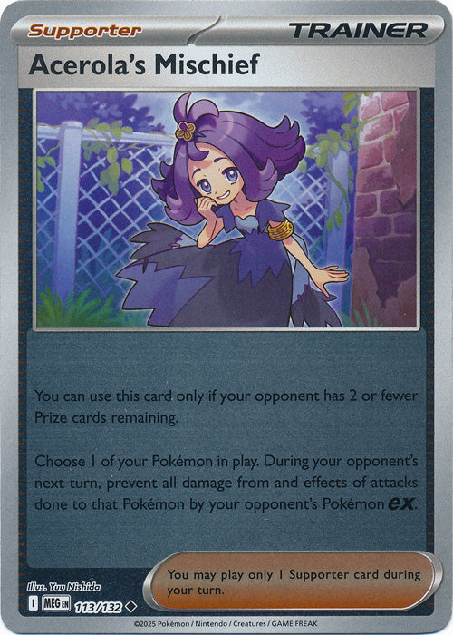 113/132 - Acerola’s Mischief RH - Mega Evolution