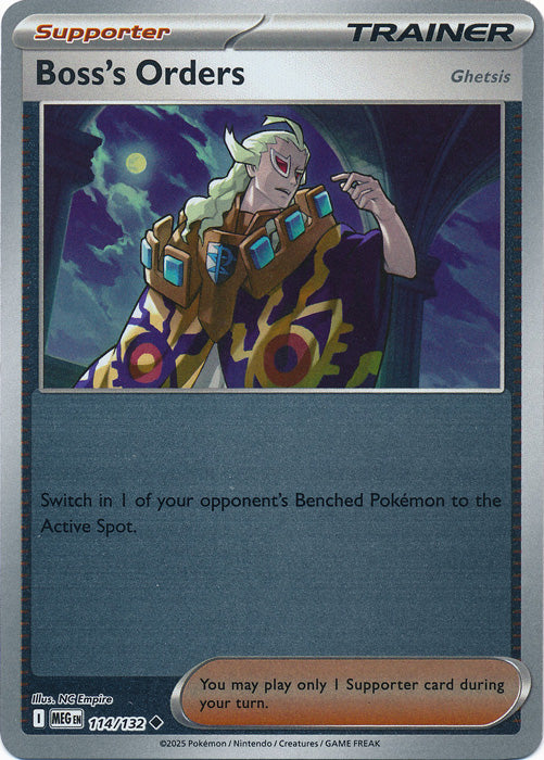 114/132 - Boss's Orders RH - Mega Evolution