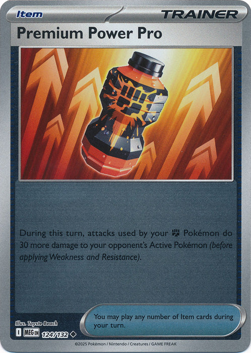 124/132 - Premium Power Pro RH - Mega Evolution