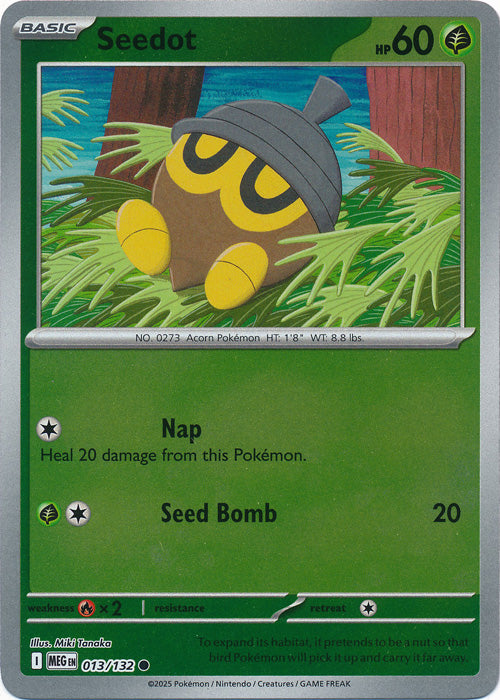 013/132 - Seedot RH - Mega Evolution