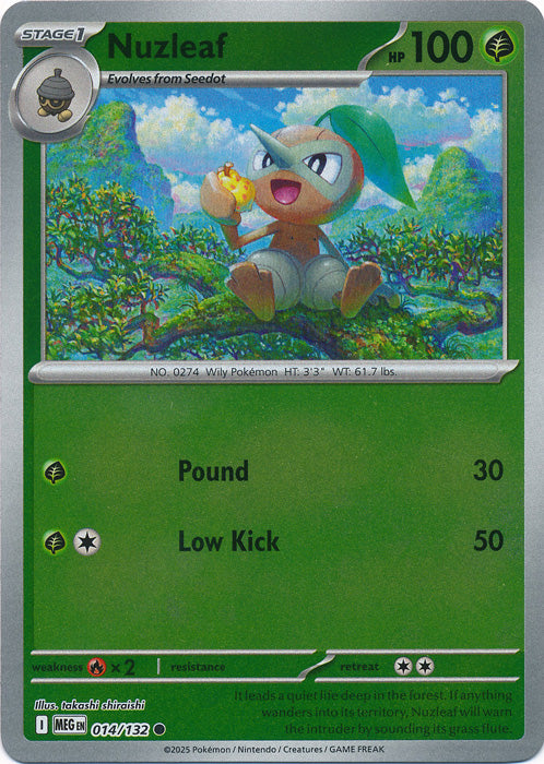 014/132 - Nuzleaf RH - Mega Evolution