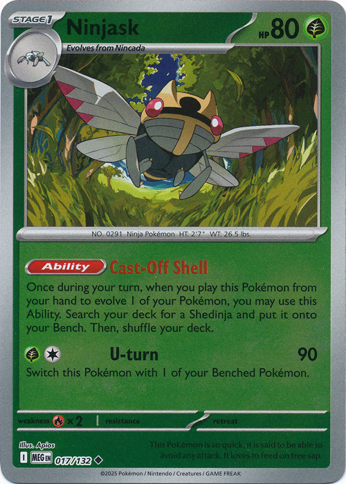 017/132 - Ninjask RH - Mega Evolution