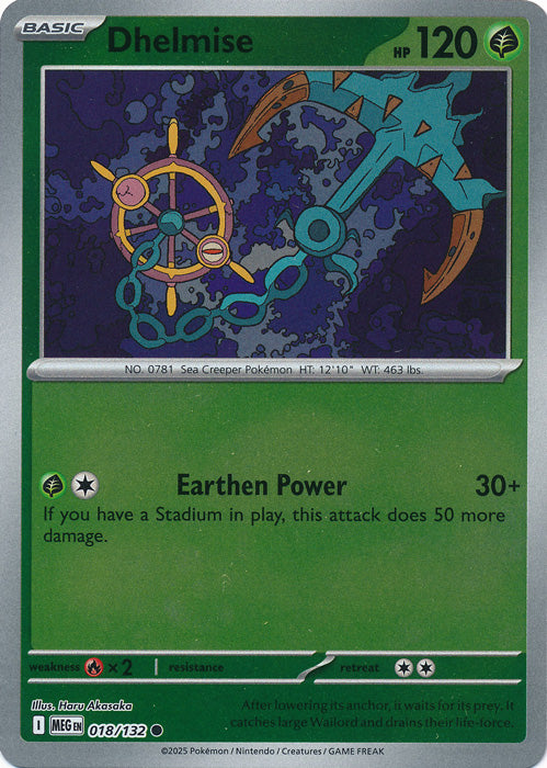 018/132 - Dhelmise RH - Mega Evolution