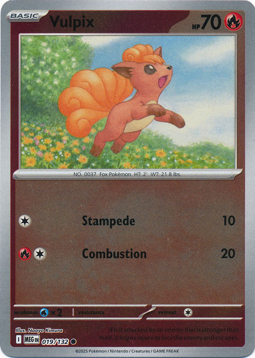 019/132 - Vulpix RH - Mega Evolution