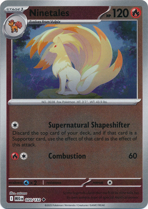 020/132 - Ninetales RH - Mega Evolution