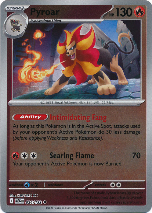 024/132 - Pyroar RH - Mega Evolution