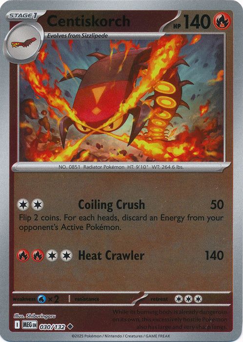 030/132 - Centiskorch RH - Mega Evolution