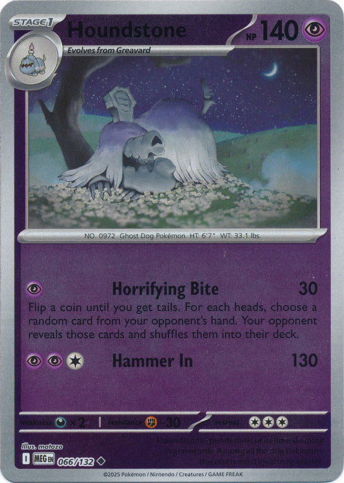 066/132 - Houndstone RH - Mega Evolution