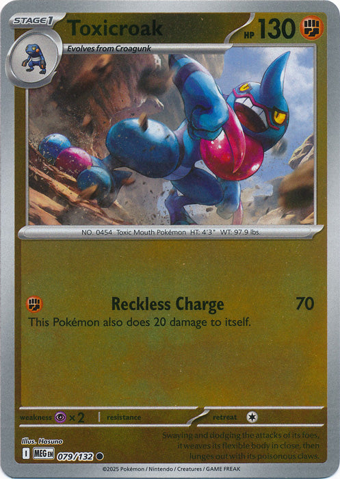 079/132 - Toxicroak RH - Mega Evolution