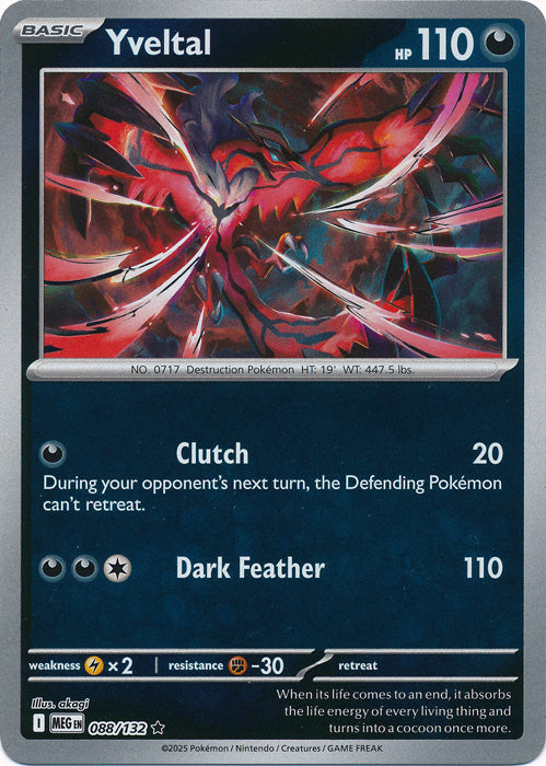 088/132 - Yveltal RH - Mega Evolution