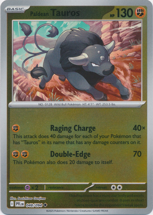 048/094 - Paldean Tauros RH - Phantasmal Flames