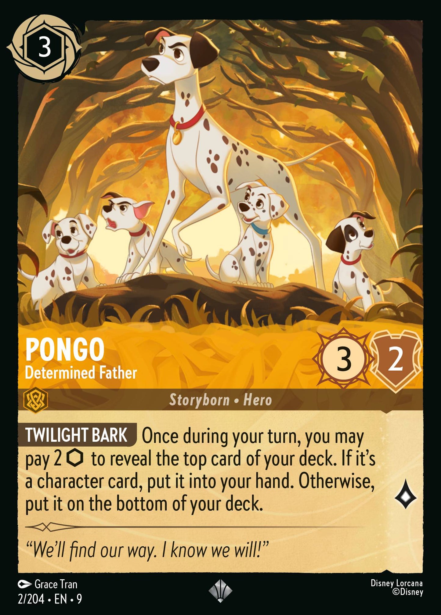 002/204 - Pongo - Determined Father - Fabled