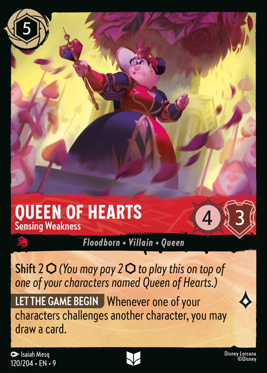 120/204 - Queen Of Hearts - Sensing Weakness - Fabled