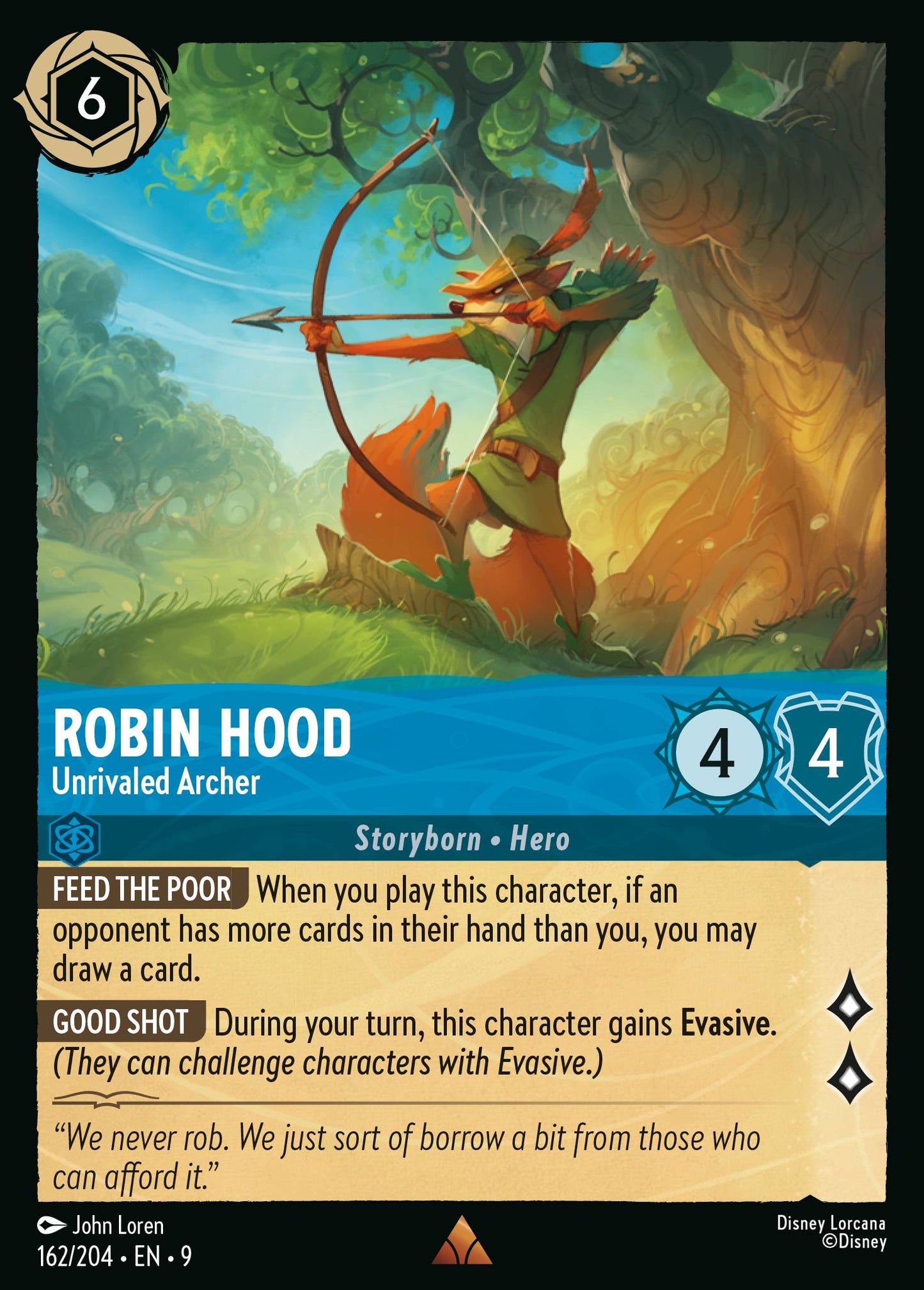 162/204 - Robin Hood - Unrivaled Archer - Fabled