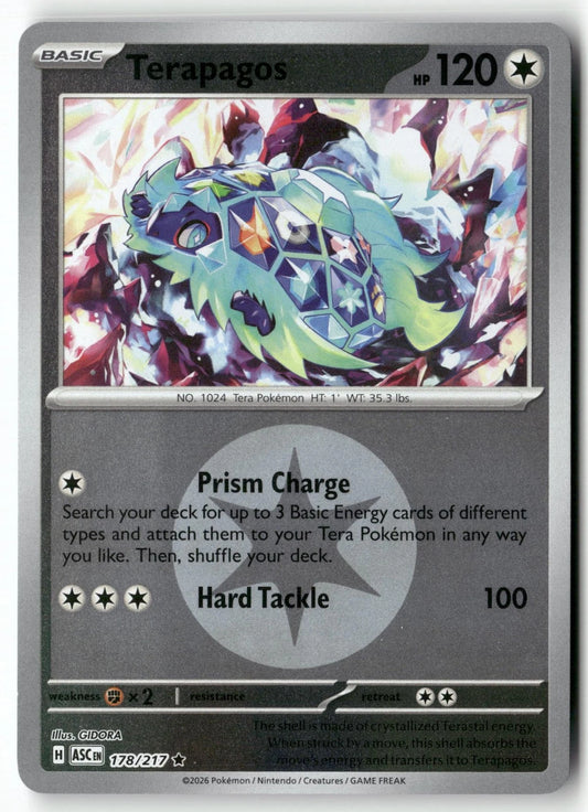 178/217 - Terapagos - Energy Holo - Ascended Heroes