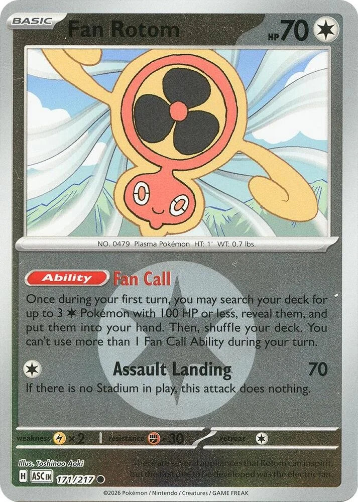 171/217 - Fan Rotom - Energy Holo - Ascended Heroes