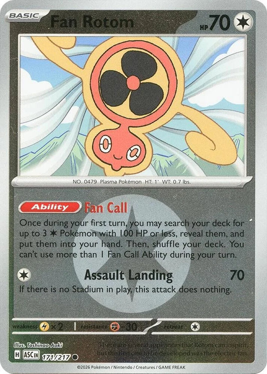 171/217 - Fan Rotom - Energy Holo - Ascended Heroes