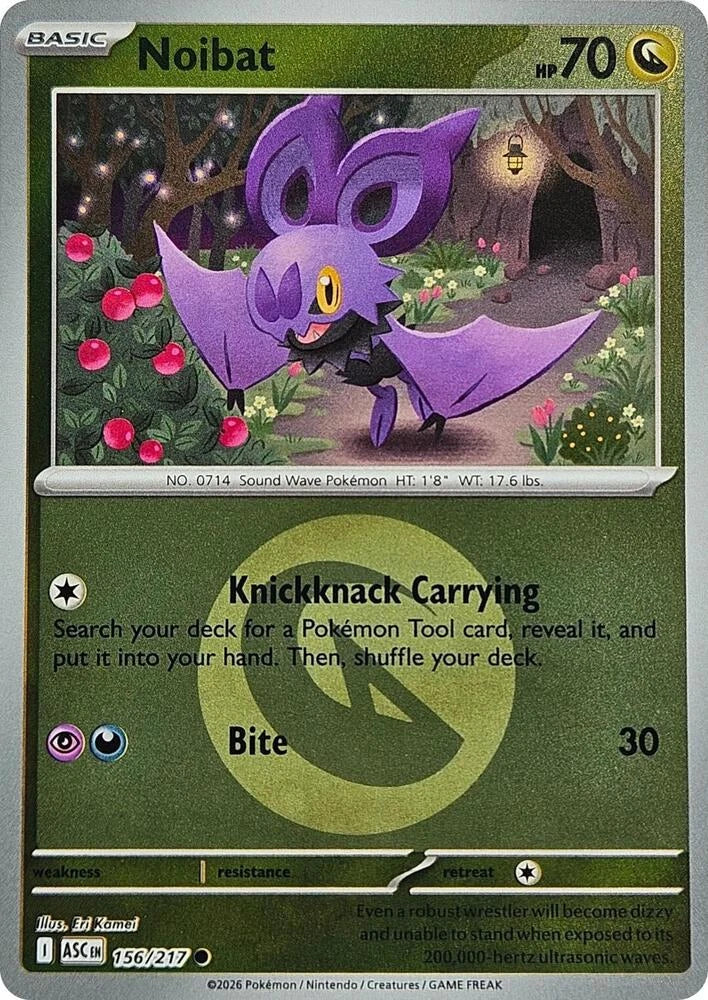 156/217 - Noibat - Energy Holo - Ascended Heroes