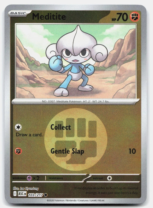 103/217 - Meditite - Energy Holo - Ascended Heroes