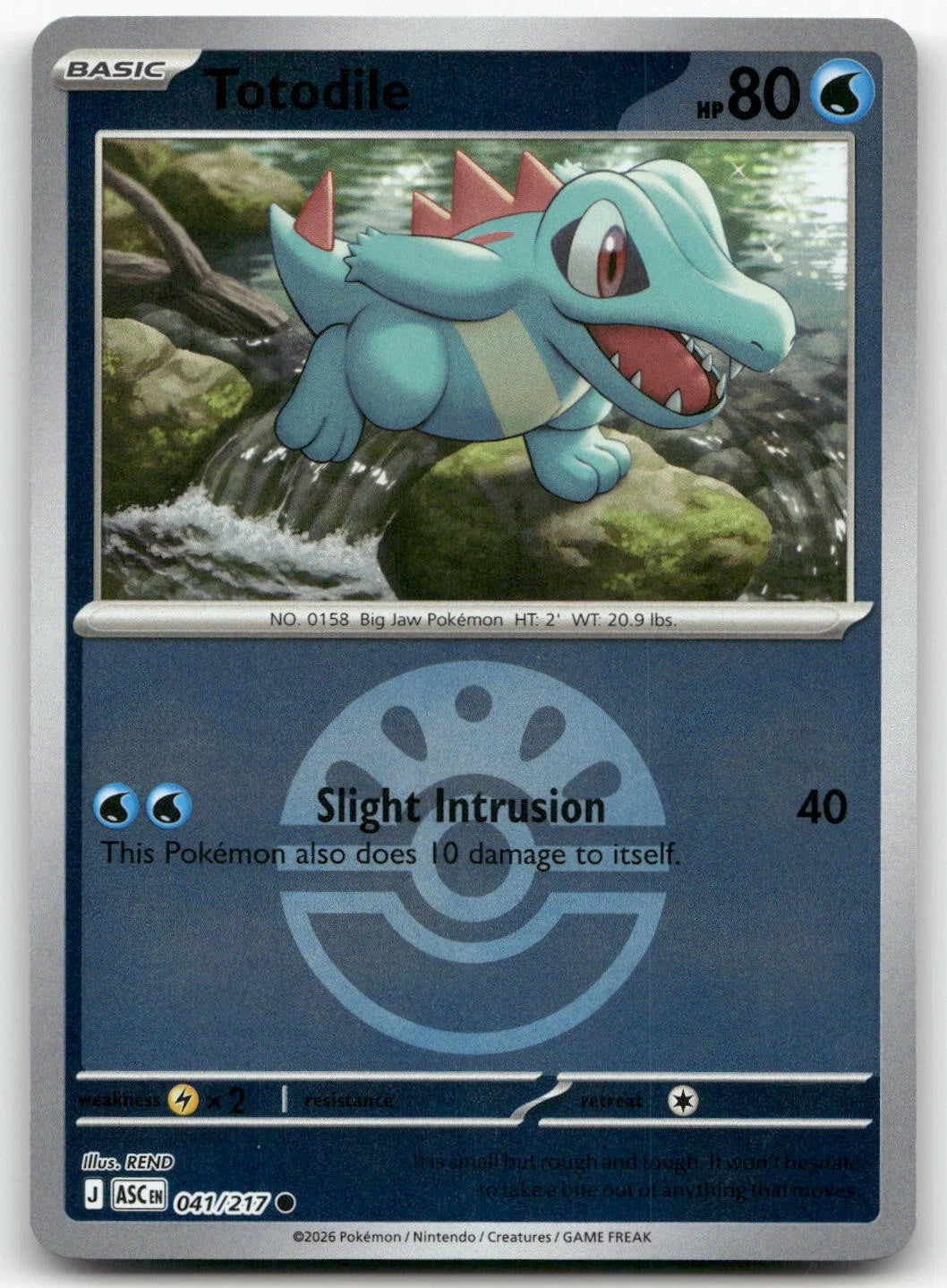 041/217 - Totodile - Poke Ball - Ascended Heroes
