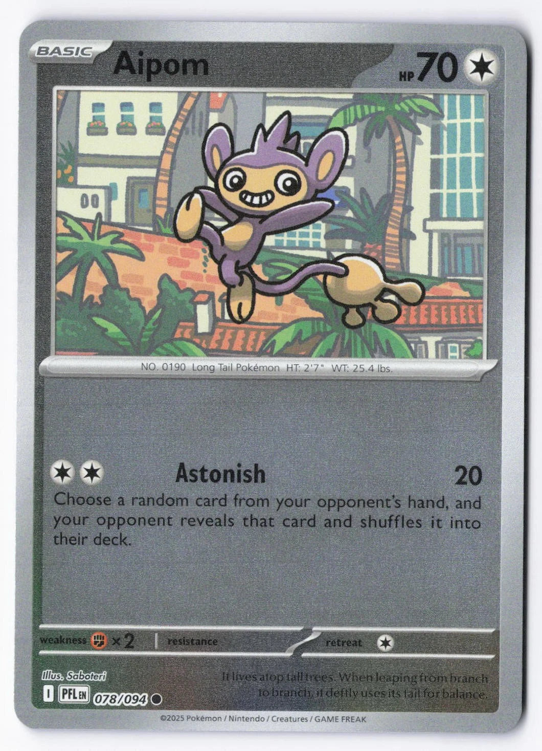078/094 - Aipom RH - Phantasmal Flames