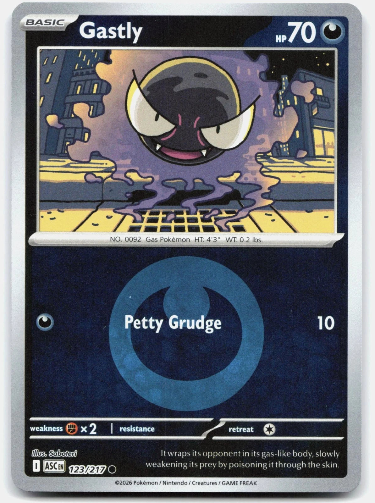 123/217 - Gastly - Energy Holo - Ascended Heroes