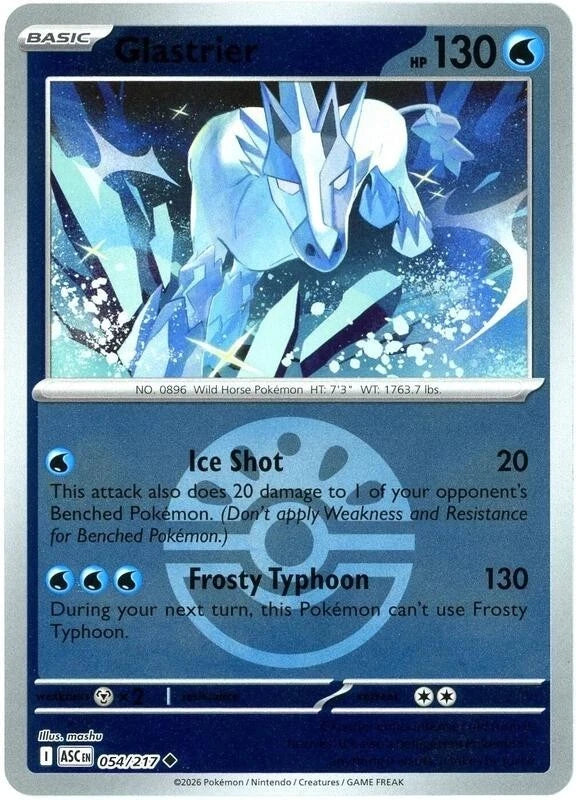 054/217 - Glastrier - Poke Ball - Ascended Heroes