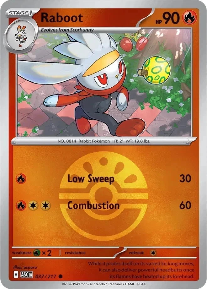 037/217 - Raboot - Poke Ball - Ascended Heroes