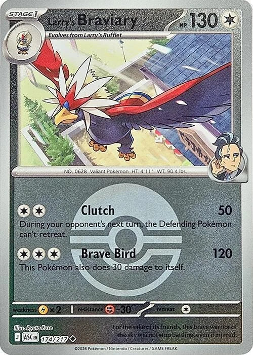 174/217 - Larry’s Braviary - Poke Ball - Ascended Heroes