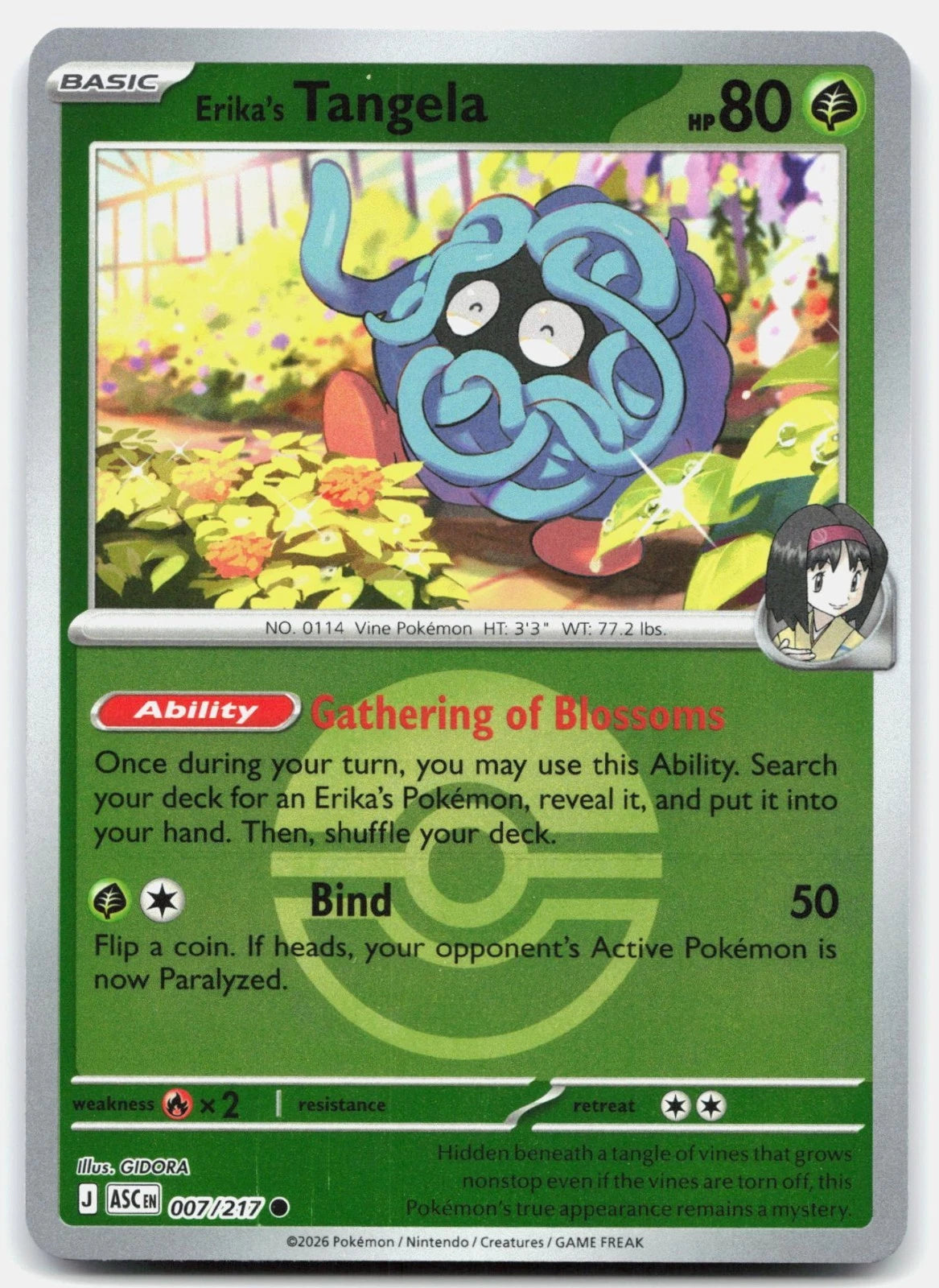 007/217 - Erika’s Tangela - Poke Ball - Ascended Heroes