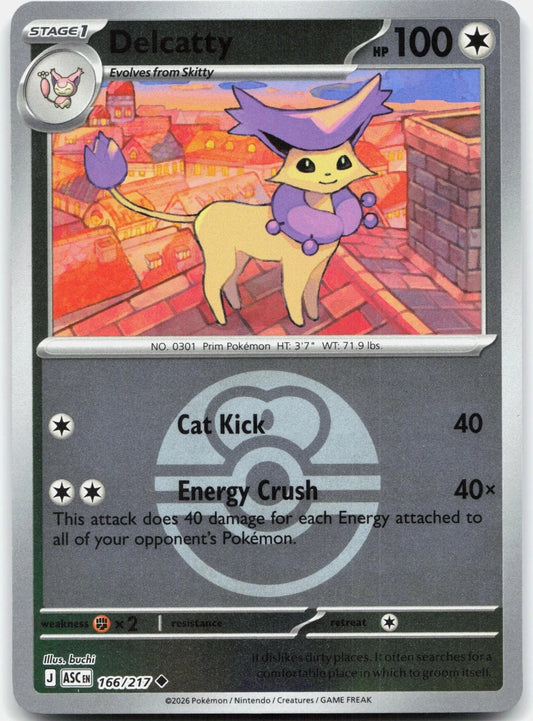 166/217 - Delcatty - Poke Ball - Ascended Heroes