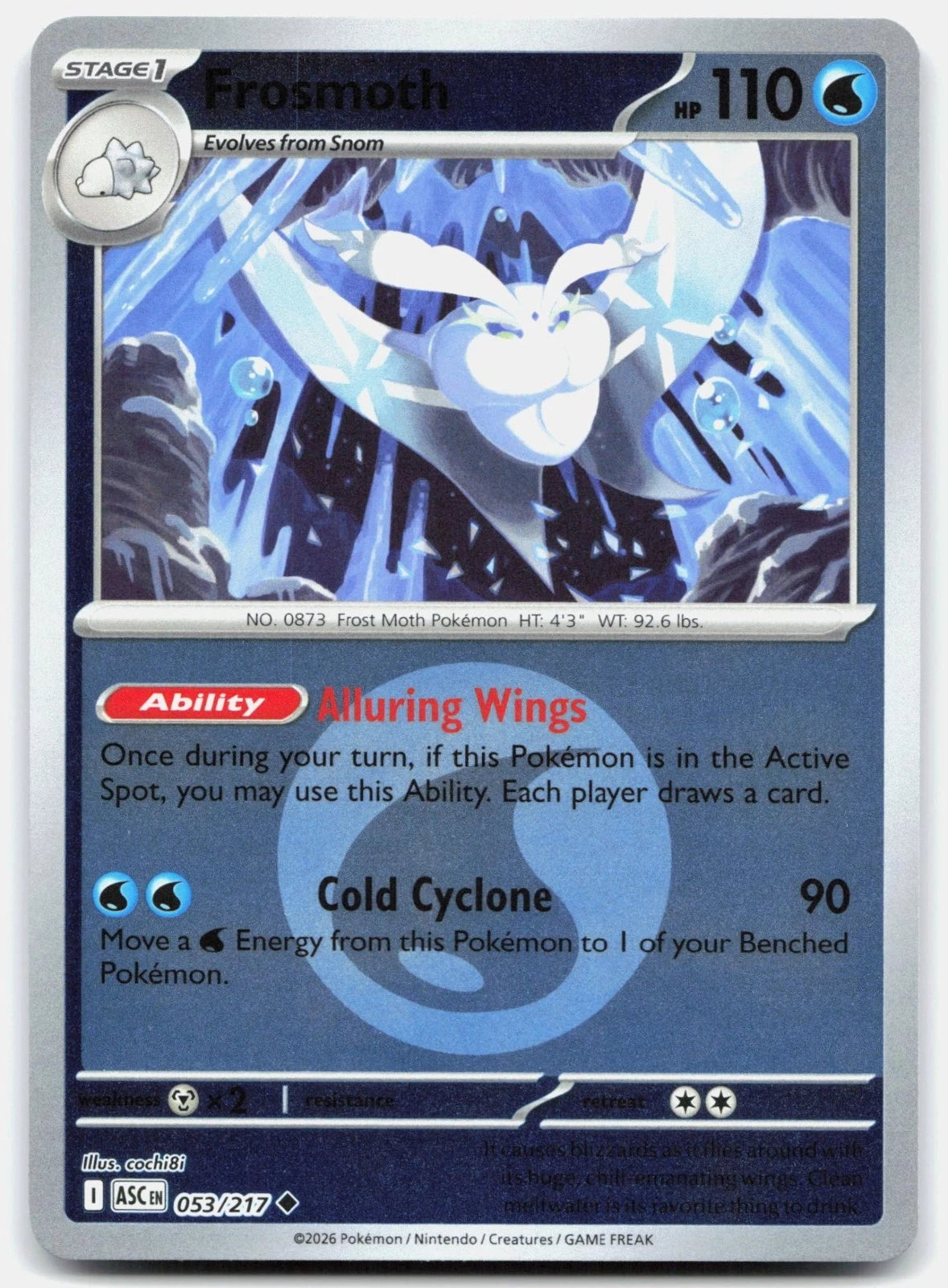 053/217 - Frosmoth - Energy Holo - Ascended Heroes