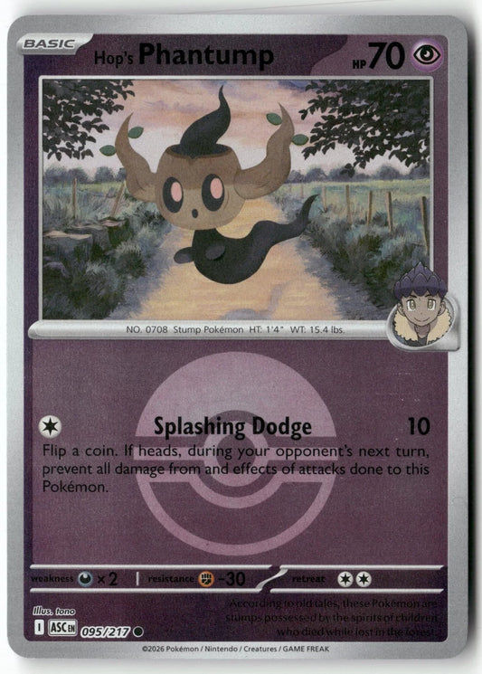 095/217 - Hop’s Phantump - Poke Ball - Ascended Heroes