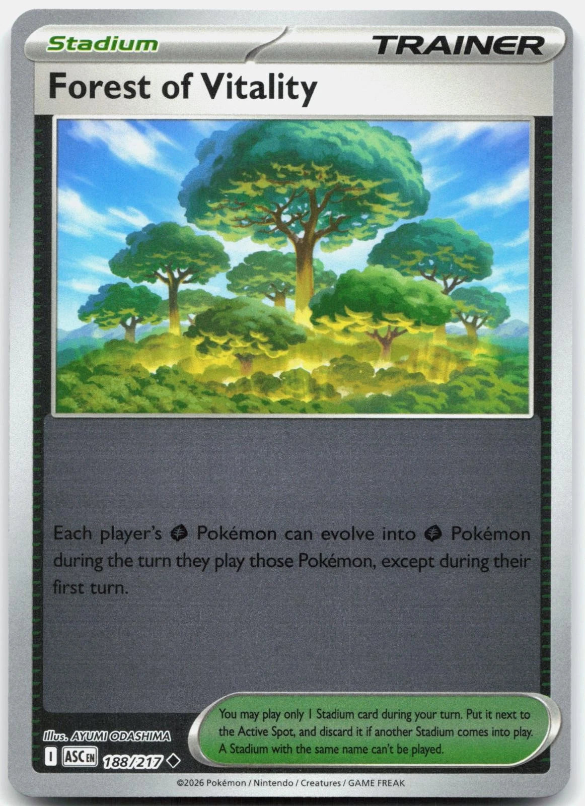 188/217 - Forest of Vitality - Reverse Holo - Ascended Heroes