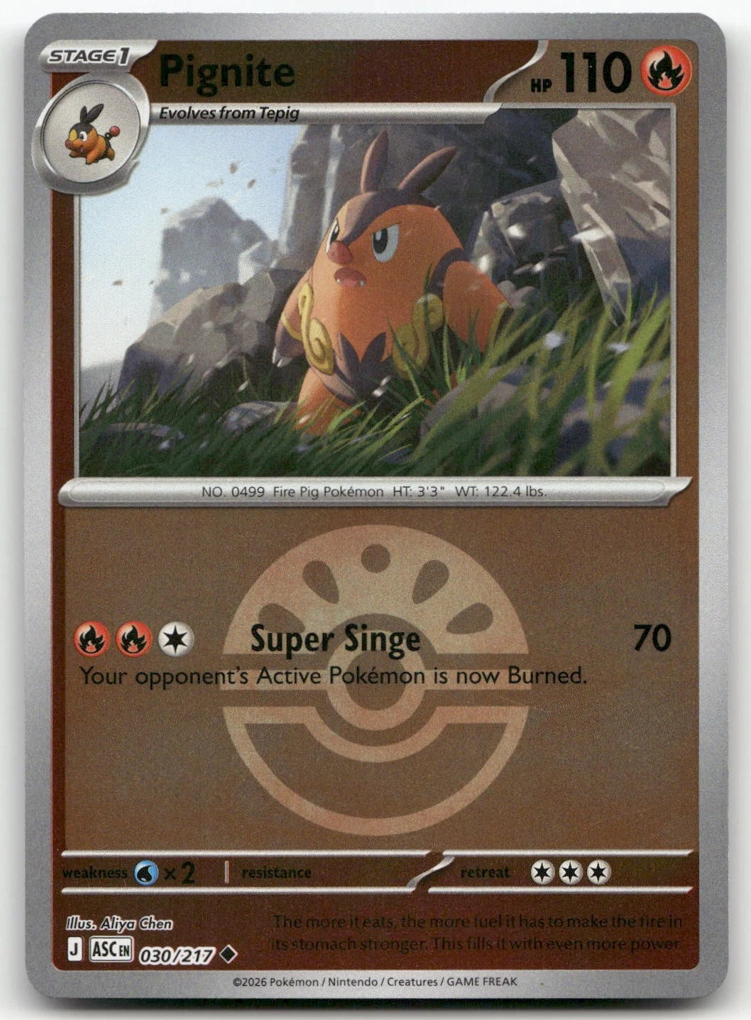 030/217 - Pignite - Poke Ball - Ascended Heroes