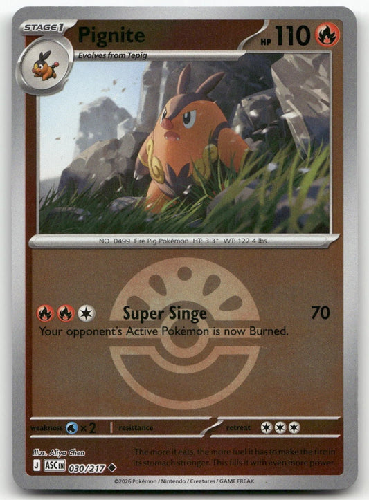 030/217 - Pignite - Poke Ball - Ascended Heroes