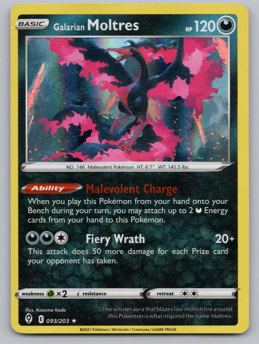 093/203 - Galarian Moltres - Evolving Skies